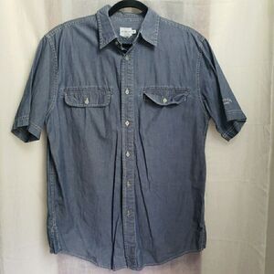 Calvin Klein Jeans Denim Short Sleeve Button Down Shirt Men's Size M